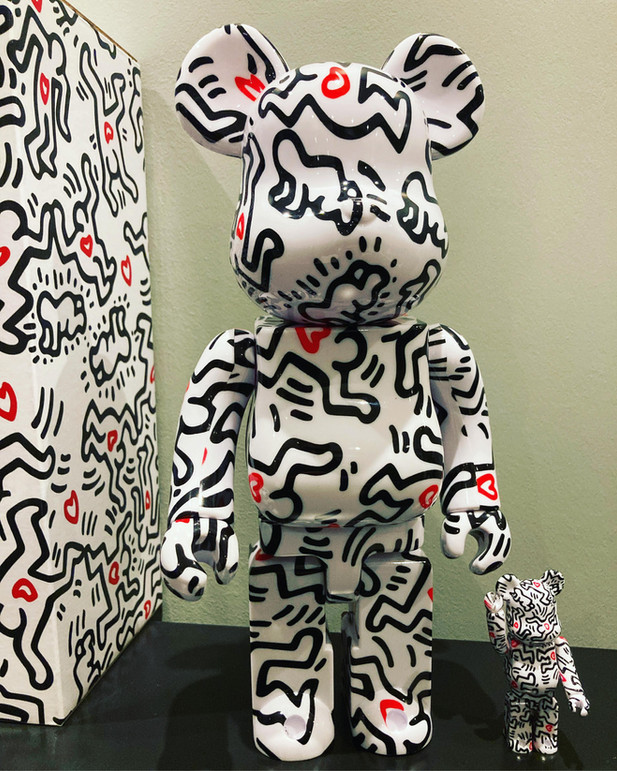 Bearbrick Keith Harring 400% & 100% medicom 420 Art and toys Bearbrick Keith Harring 400% & 100% medicom 420 Art and toys