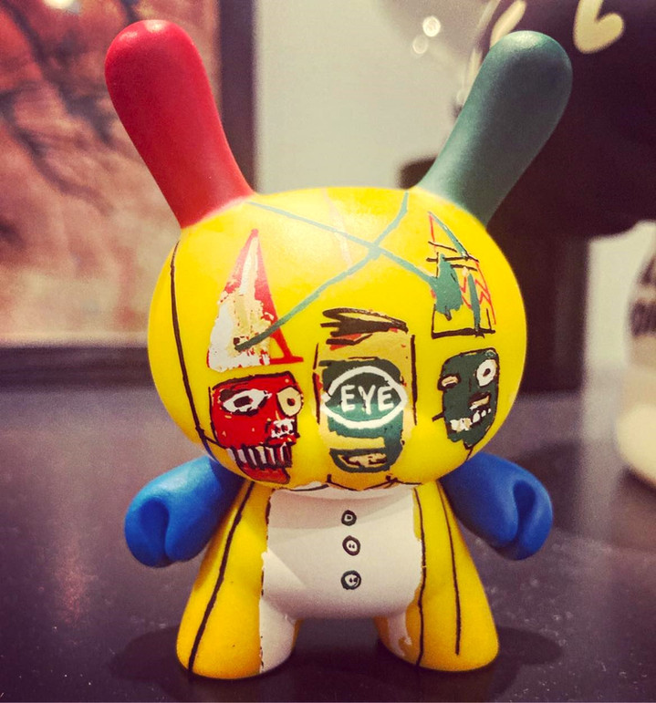 Kidrobot dunny Jean michel basquiat "Faces eye (chase)" Kidrobot dunny Jean michel basquiat "Faces eye (chase)"